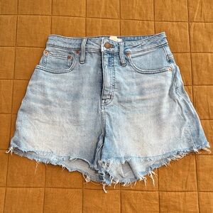 Madewell Curvy High Rise Denim Shorts